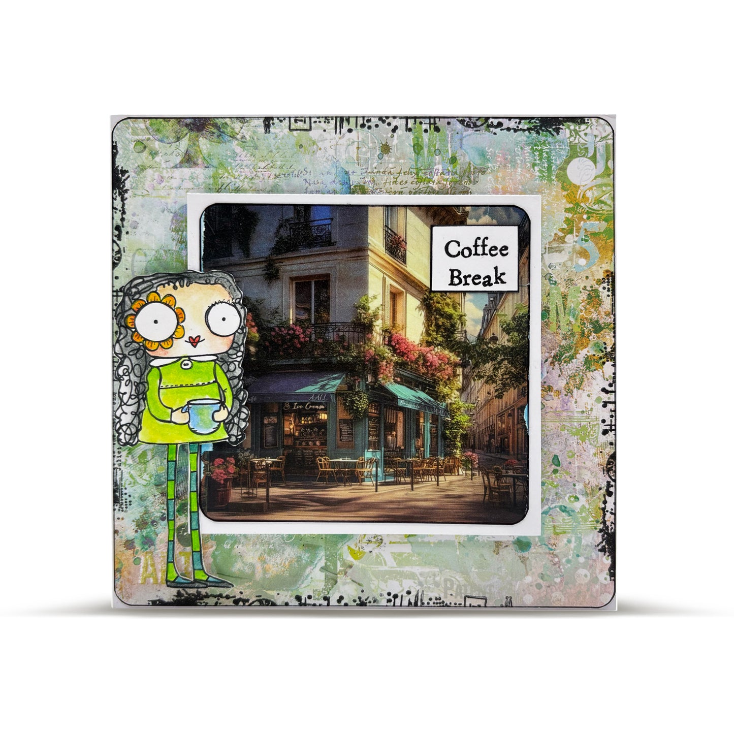 #817 - A7 Clear Stamp Set - Coffee Break