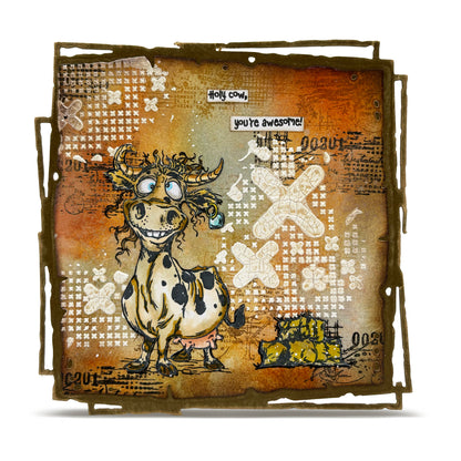 #142 - 6"x6" Stencil - Lotza Crossez