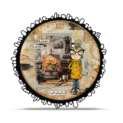 #1261 - A7 Stamp Set - Stained Geometry