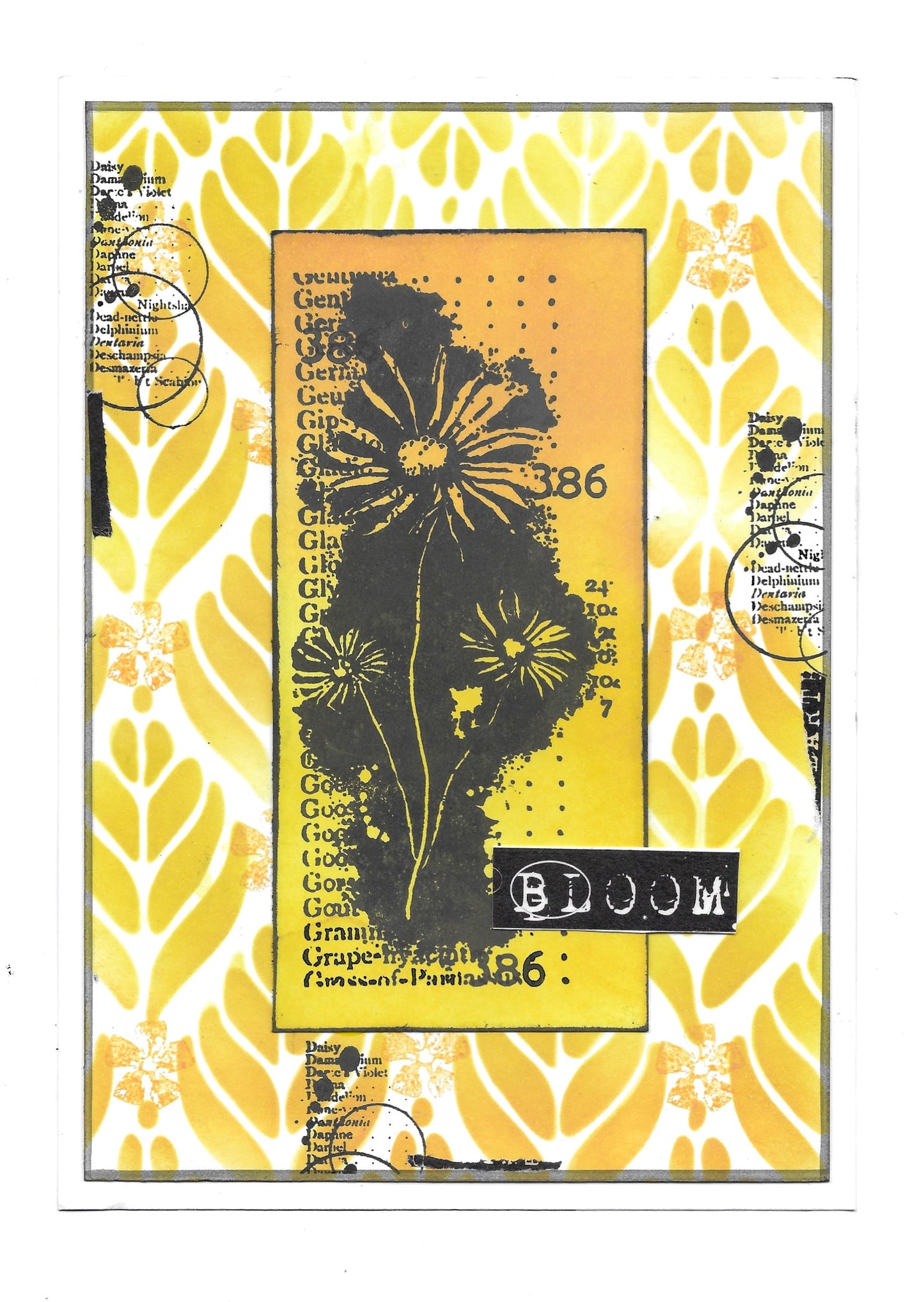 #178 - 6"x6" Stencil - Crisp Tulips
