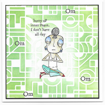#764 - A7 Clear Stamp Set - Om Dee