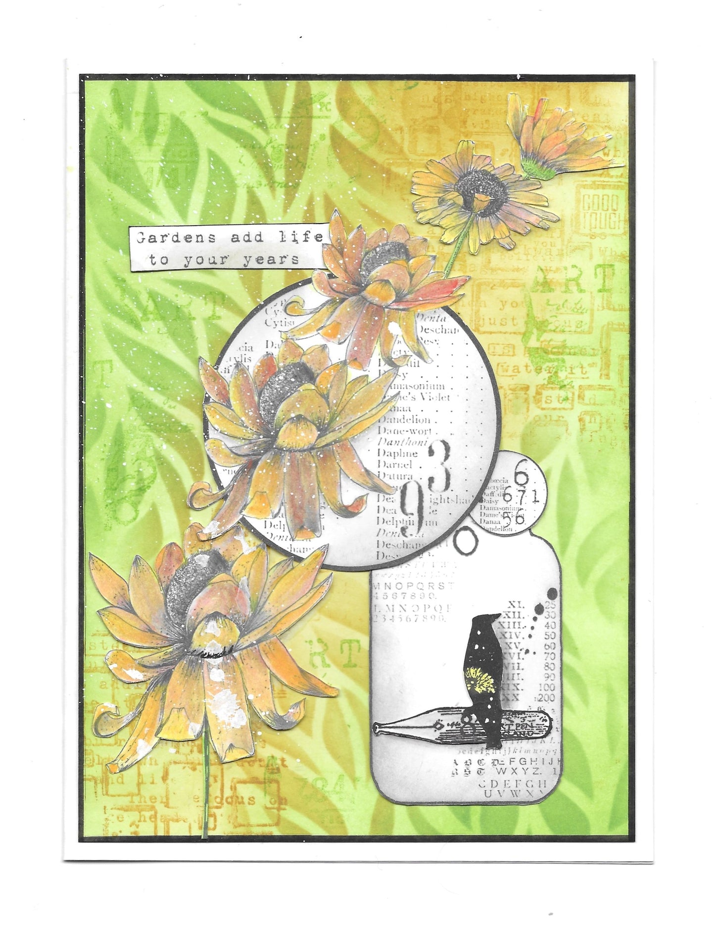 PC-155 - 6"x6" Stencil - Folium