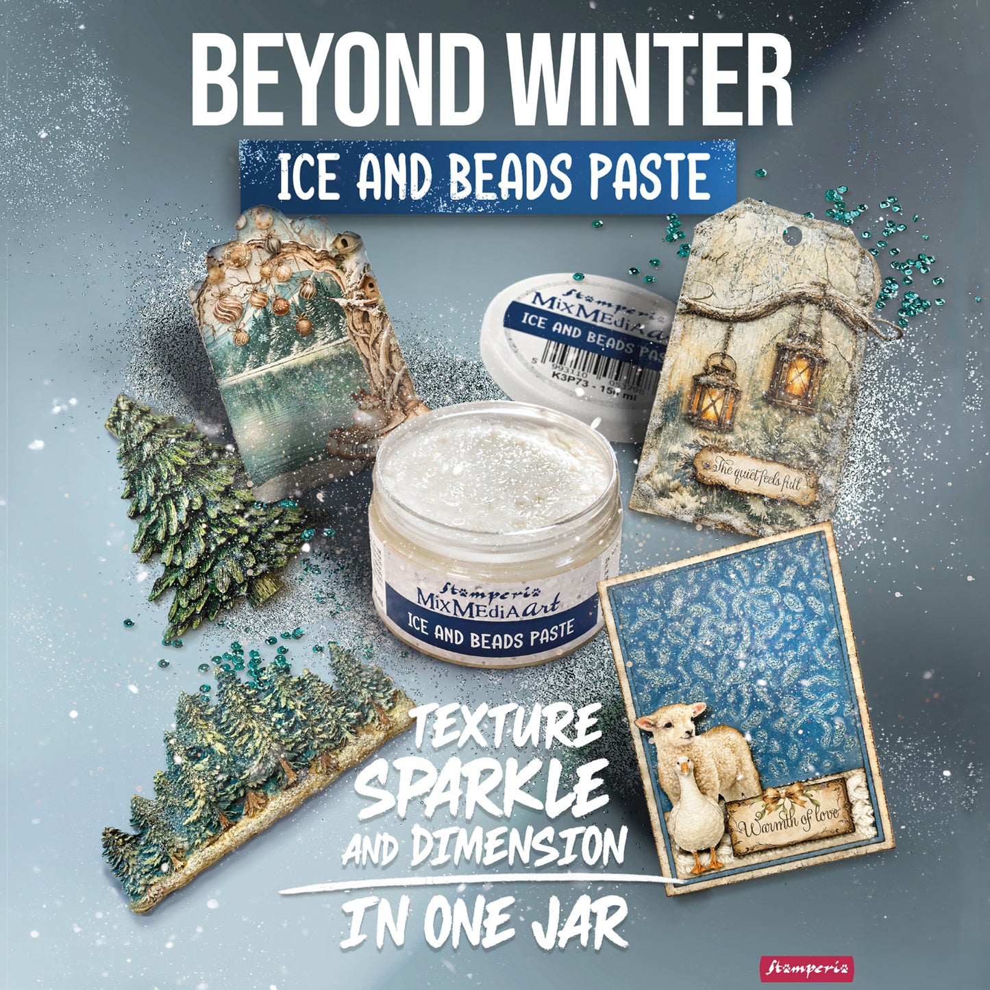 Stamperia Ice and Beads Paste 150ml