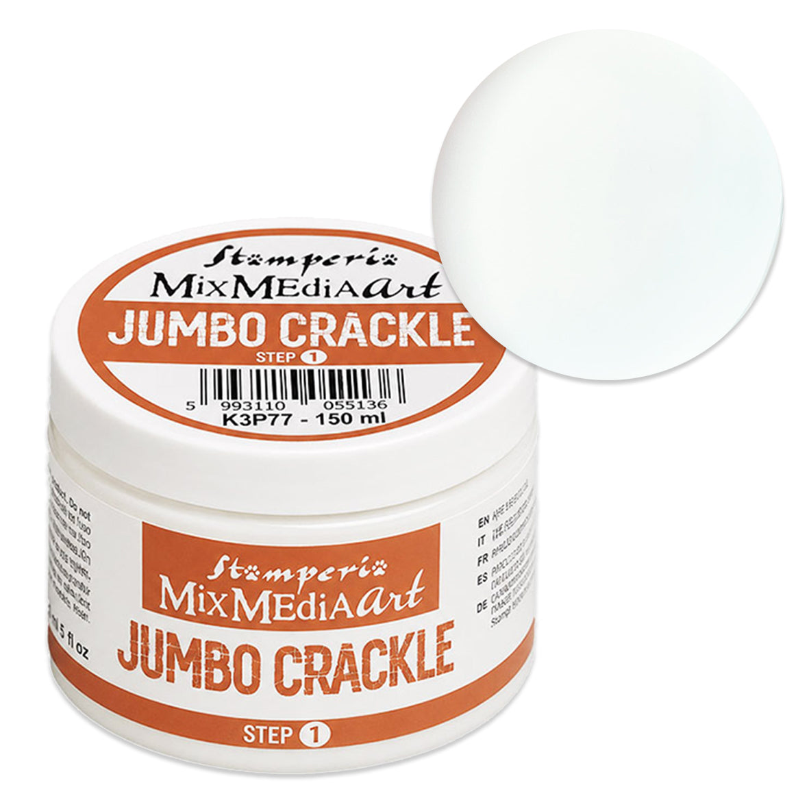 Stamperia Jumbo Crackle Transparent Step 1 150ml
