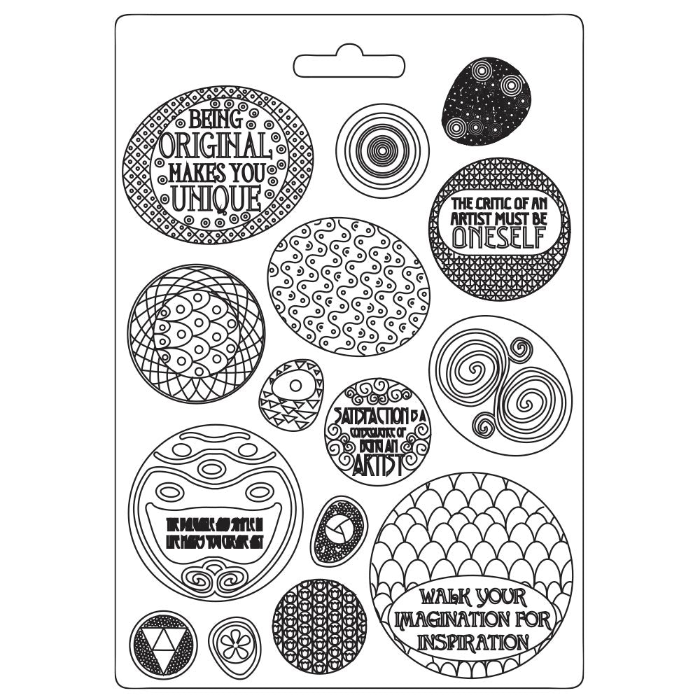 Stamperia Soft Mould A4 Klimt Rounded Patterns