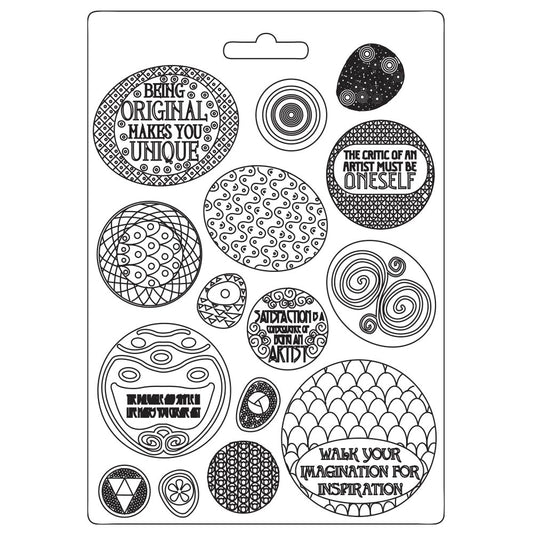 Stamperia Soft Mould A4 Klimt Rounded Patterns