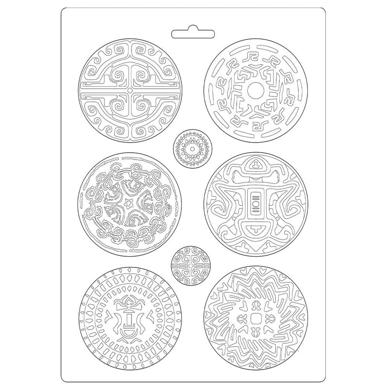 Stamperia Soft Mould A4 Amazonia Tribals