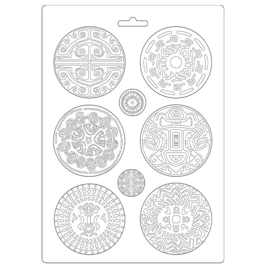 Stamperia Soft Mould A4 Amazonia Tribals