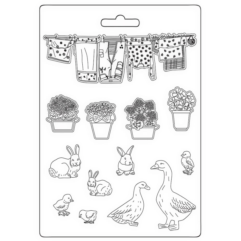 Stamperia Soft Mould A5 Sunflower Art Farm