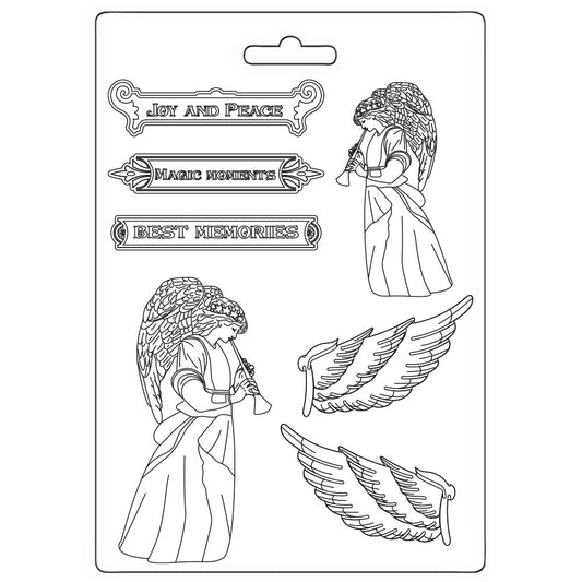 Stamperia Soft Mould A5 Angel And Wings