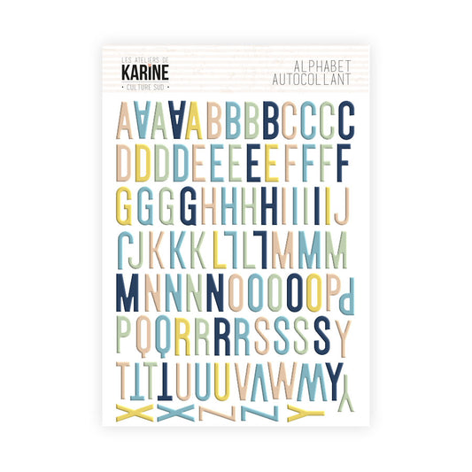 Les Ateliers De Karine Southern Culture - Multicolor Alphabet Stickers