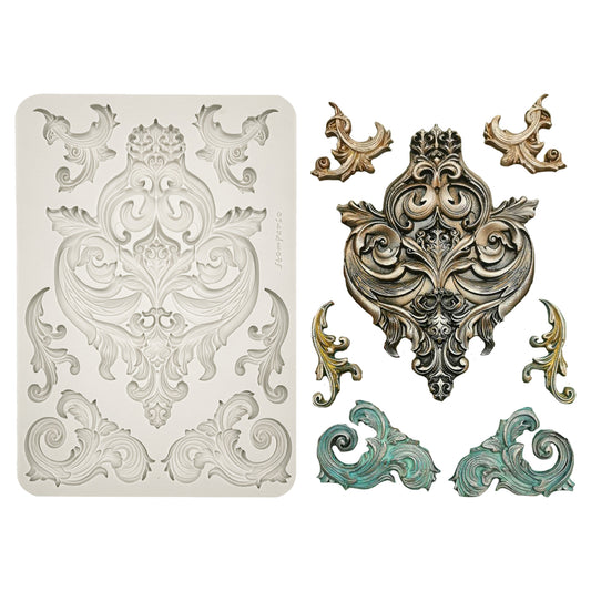 Stamperia Art Stories Big A4 Silicon Mould Frieze and Corners