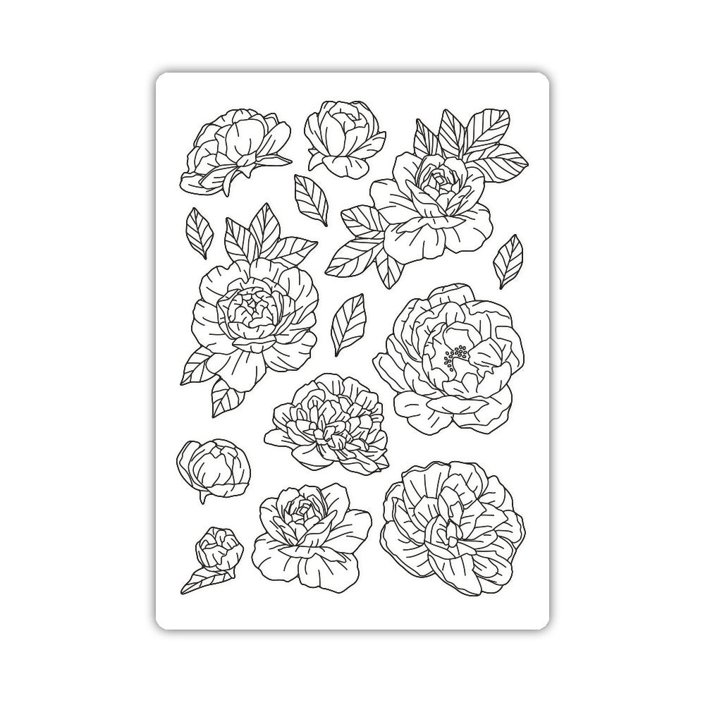Stamperia Silicon Mould A5 Precious Peony
