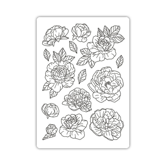 Stamperia Silicon Mould A5 Precious Peony