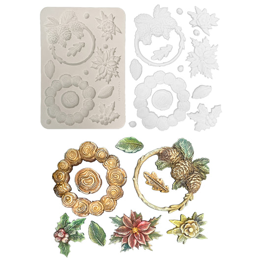 Stamperia A5 Silicon Mould Christmas Garlands