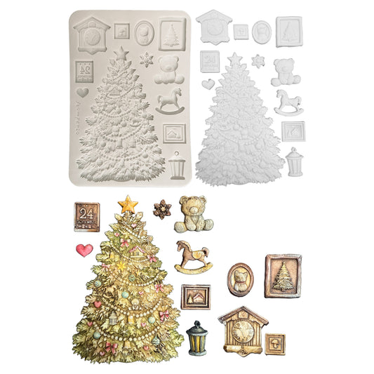 Stamperia A5 Silicon Mould Christmas Tree