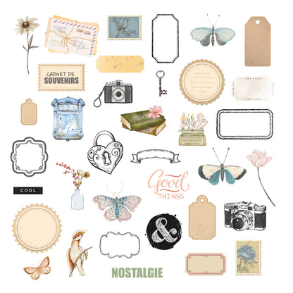 Les Ateliers De Karine Vintage Journal - Die Cuts (35pcs)