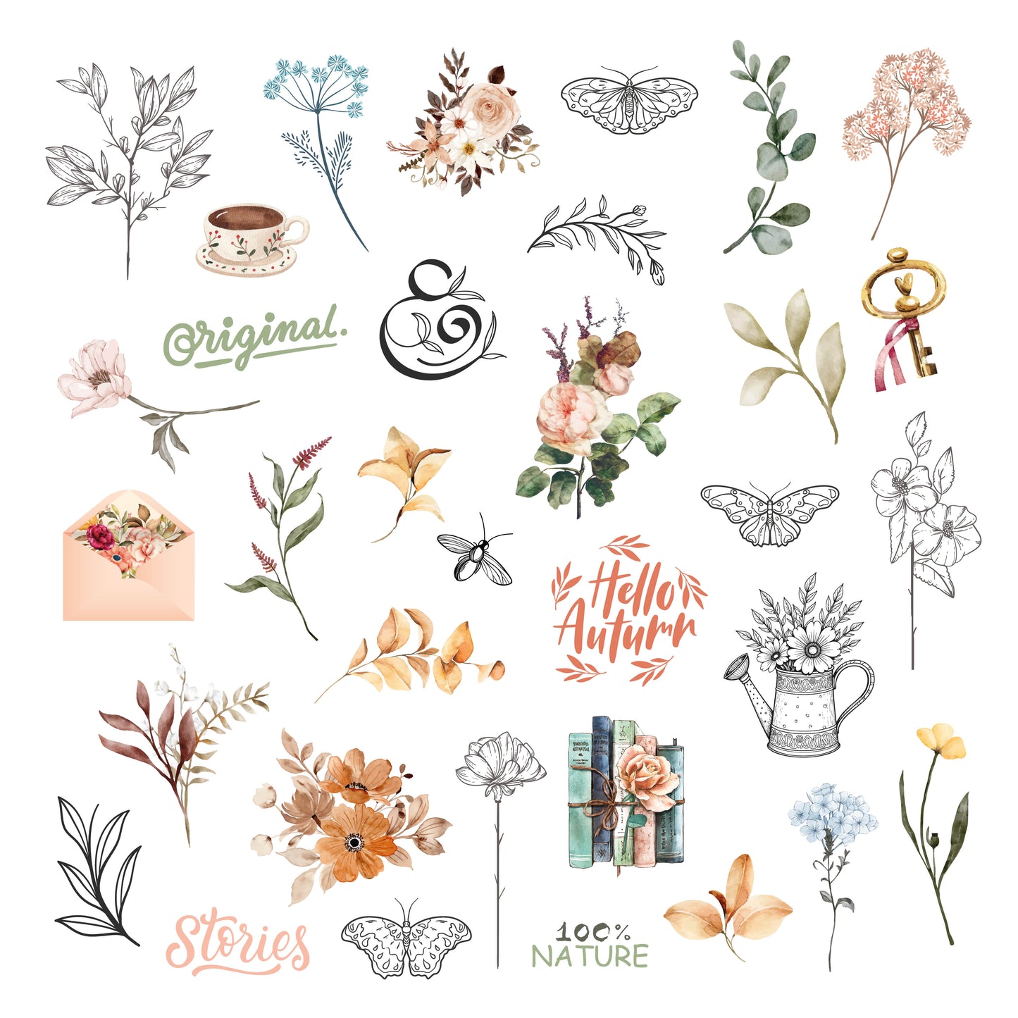 Les Ateliers De Karine Vintage Journal - Die Cuts Vellum (35pcs)