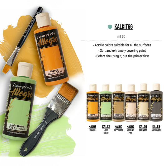 Stamperia Furry Friends Allegro Paint Kit (6pcs)