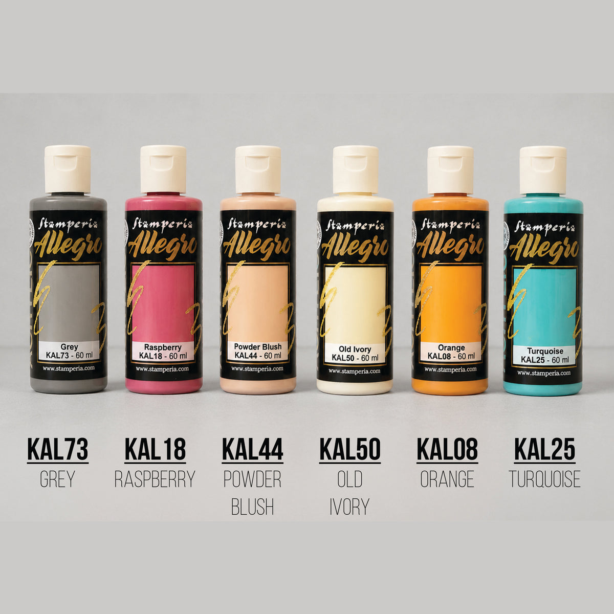 Stamperia Furry Friends 2 Allegro Paint Kit (6pcs) by Antonis Tzanidakis