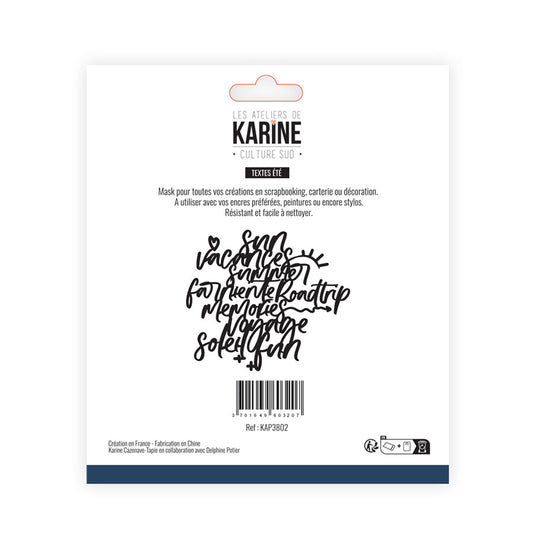 Les Ateliers De Karine Southern Culture - Mask Summer Texts
