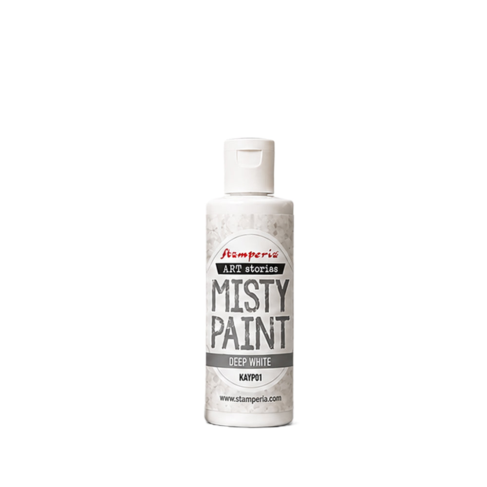 Stamperia Art Stories Misty Paint Deep White 60ml Preorder*