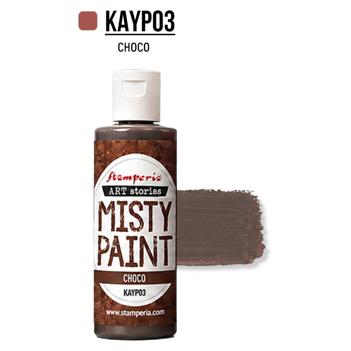 Stamperia Art Stories Misty Paint Choco 60ml Preorder*