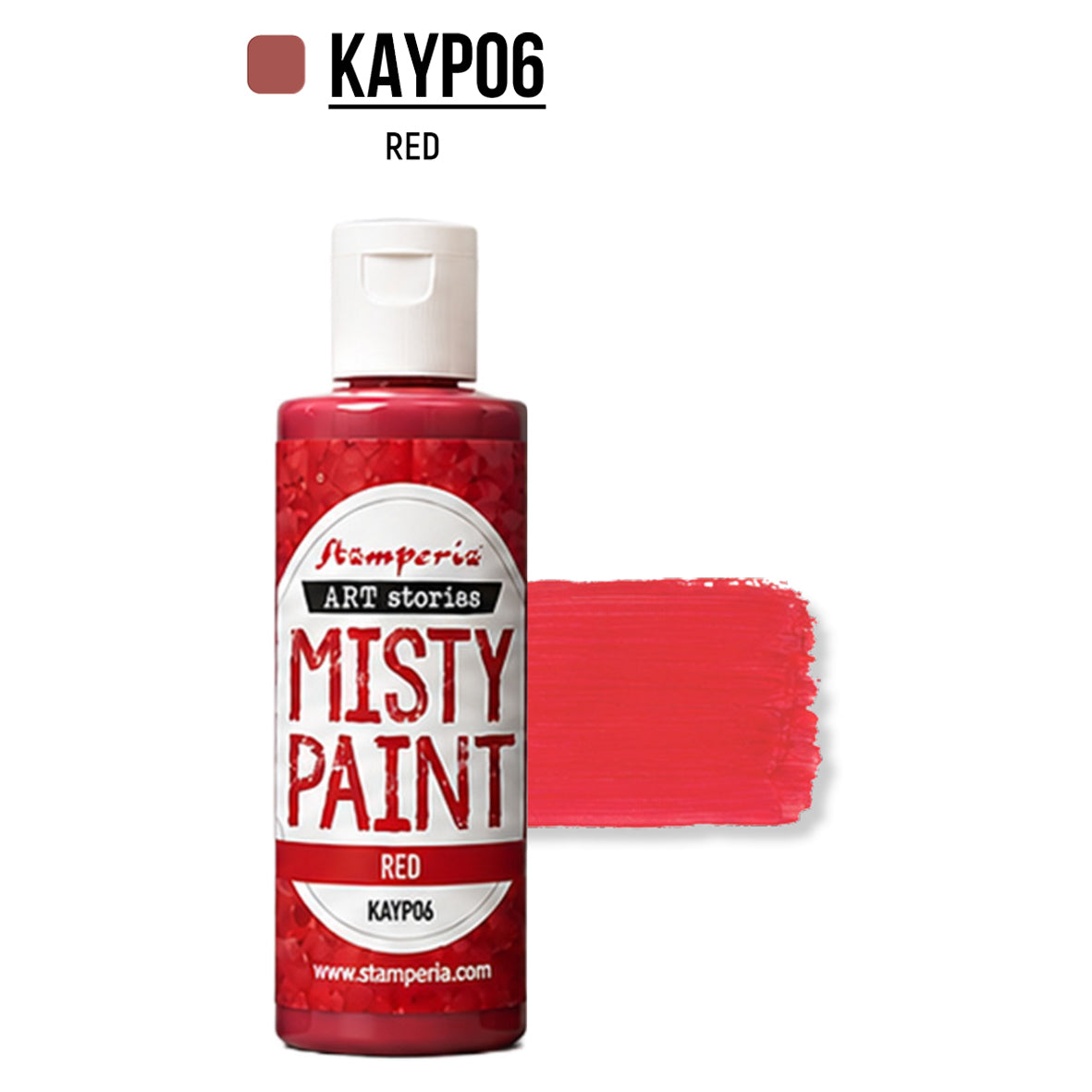 Stamperia Art Stories Misty Paint Red 60ml Preorder*