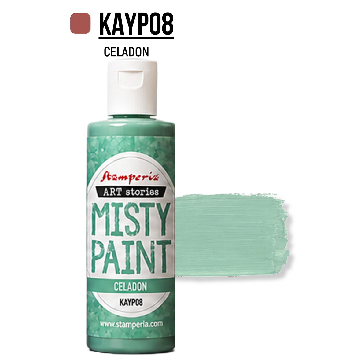 Stamperia Art Stories Misty Paint Celadon 60ml Preorder*