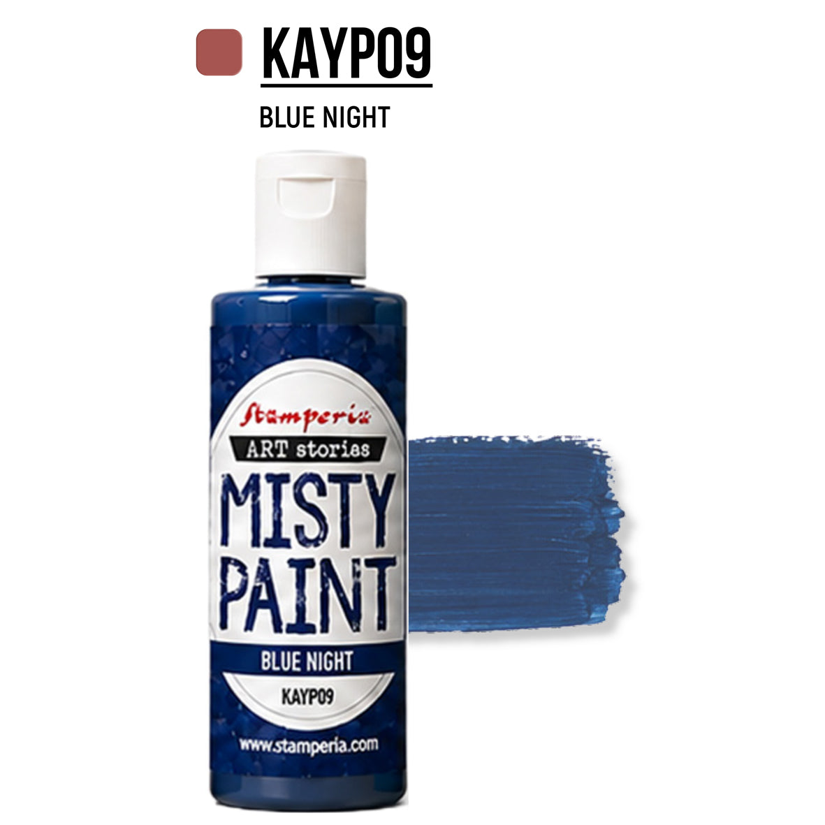 Stamperia Art Stories Misty Paint Blue Night 60ml Preorder*