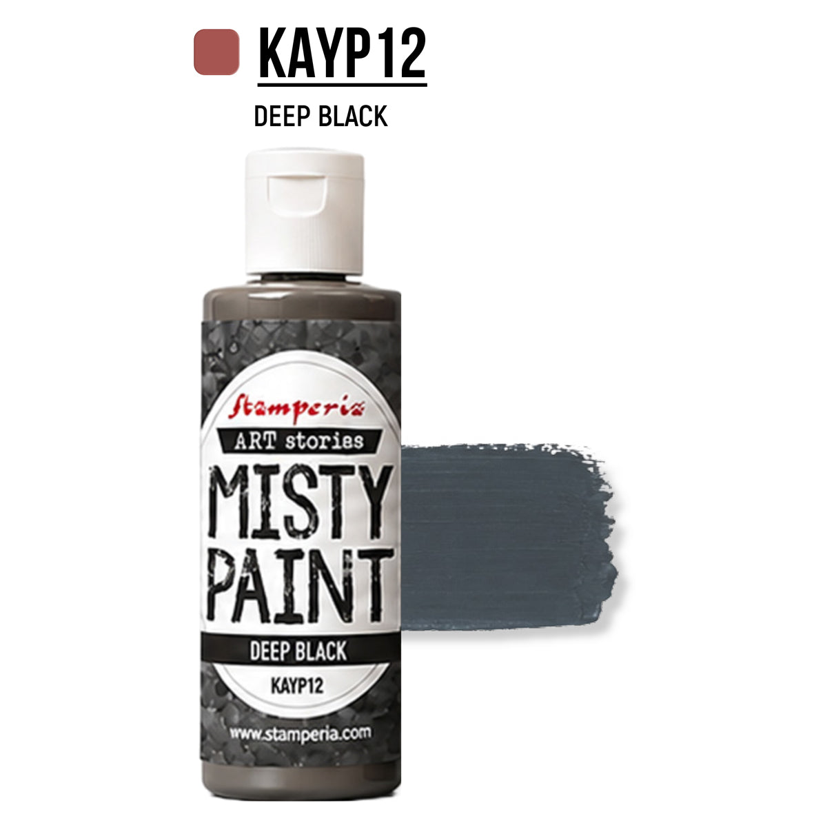 Stamperia Art StoriesMisty Paint Deep Black 60ml Preorder*