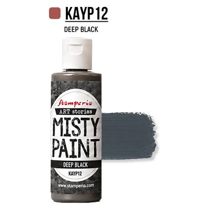 Stamperia Art StoriesMisty Paint Deep Black 60ml Preorder*