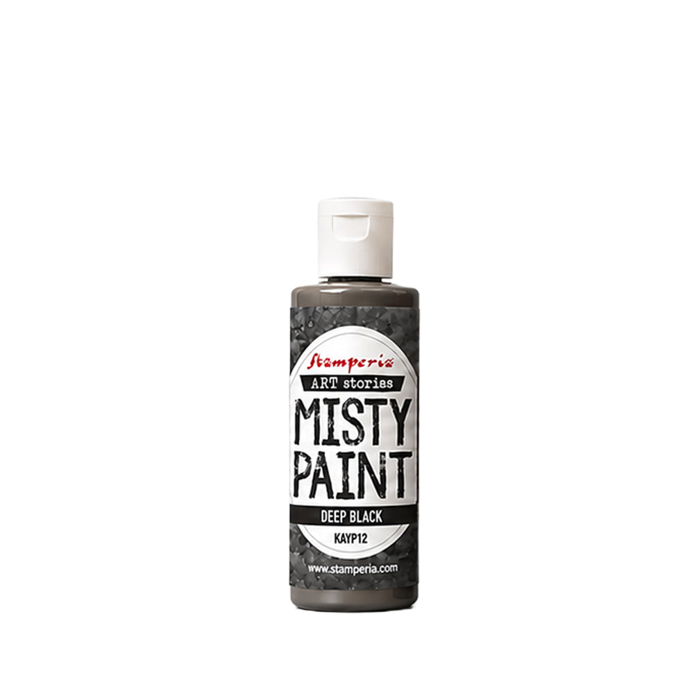 Stamperia Art StoriesMisty Paint Deep Black 60ml Preorder*