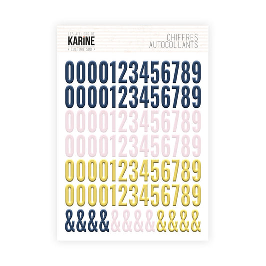 Les Ateliers De Karine Southern Culture - Assorted Number Stickers
