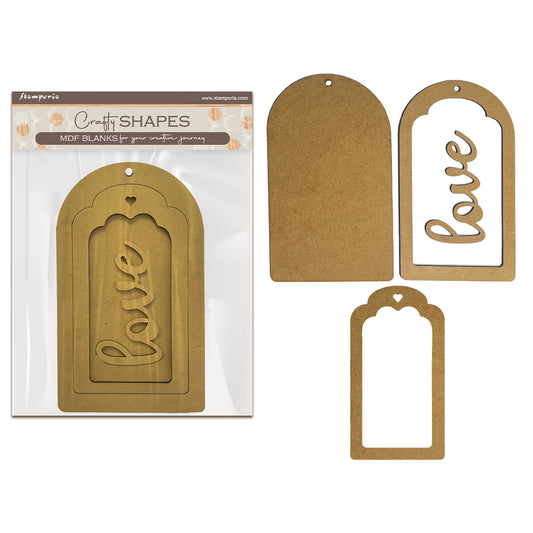Stamperia Timeless MDF Crafty Shapes Blanks Tag