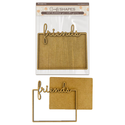 Stamperia Furry Friends MDF Crafty Shapes Blanks Plate Friends