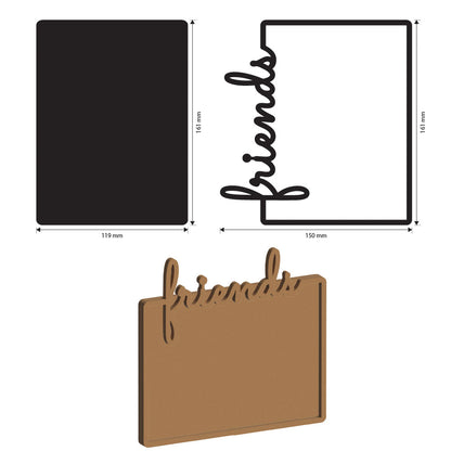 Stamperia Furry Friends MDF Crafty Shapes Blanks Plate Friends