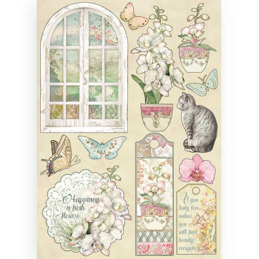 Stamperia A5 Coloured Frame - Window