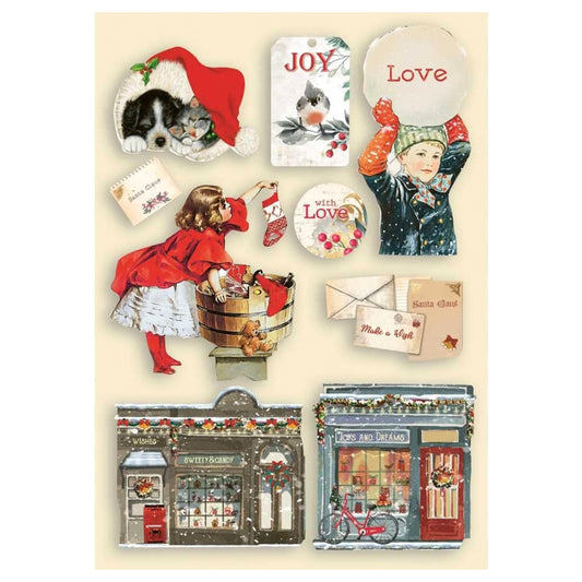 Stamperia Coloured Frame A5 Romantic Christmas