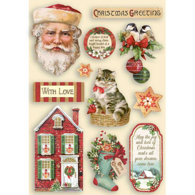 Stamperia Coloured Frame A5 Classic Christmas