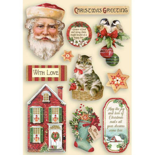 Stamperia Coloured Frame A5 Classic Christmas