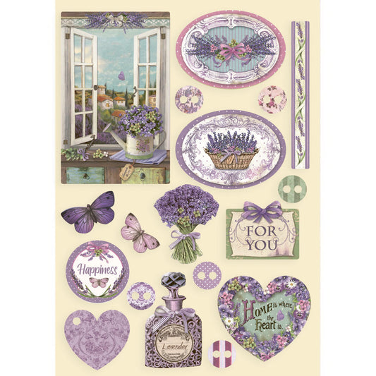 Stamperia A5 Coloured Shape Provence