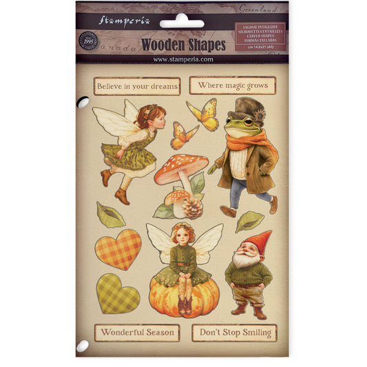 Stamperia Whispering Woods A5 Colored Wooden Shape