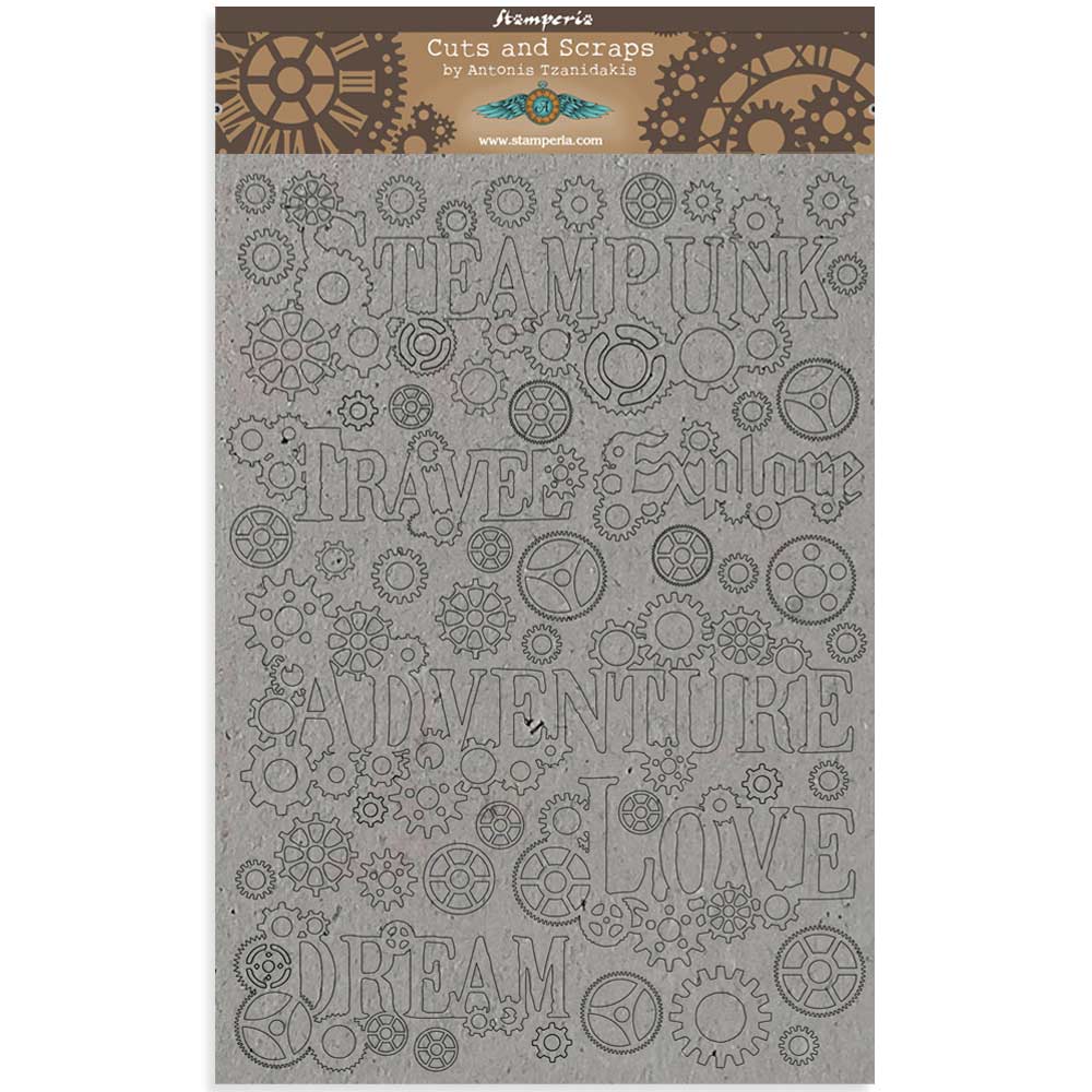 Stamperia A4 Greyboard /2 mm Sir Vagabond Sentiments