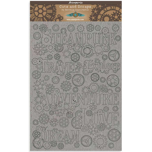 Stamperia A4 Greyboard /2 mm Sir Vagabond Sentiments