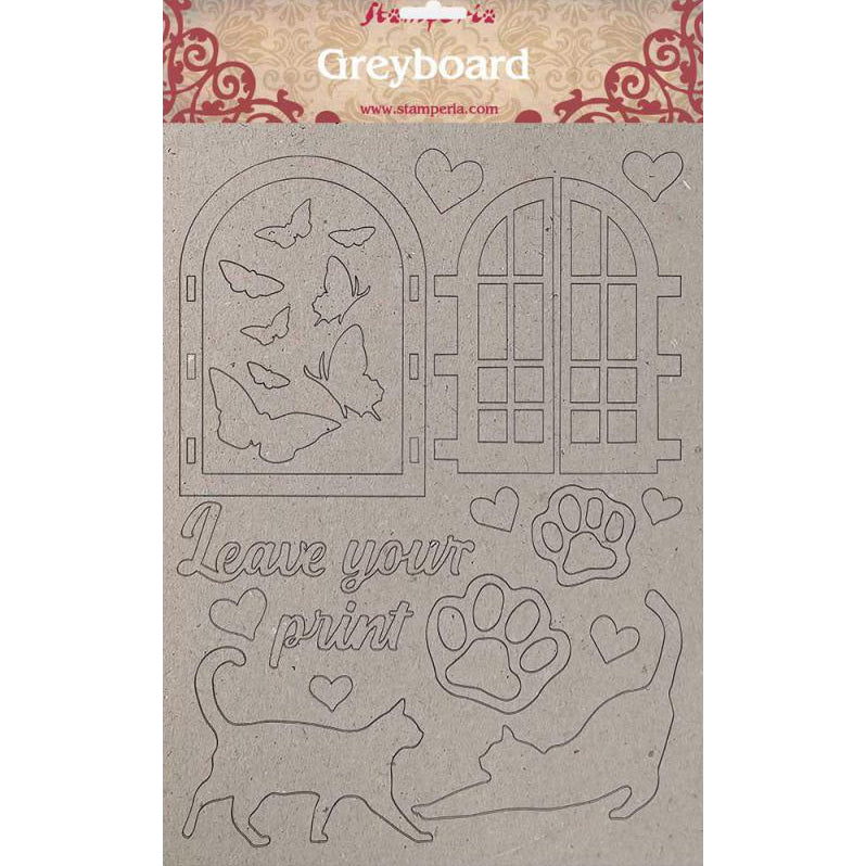 Stamperia A4 Greyboard /2 mm Leave Your Print