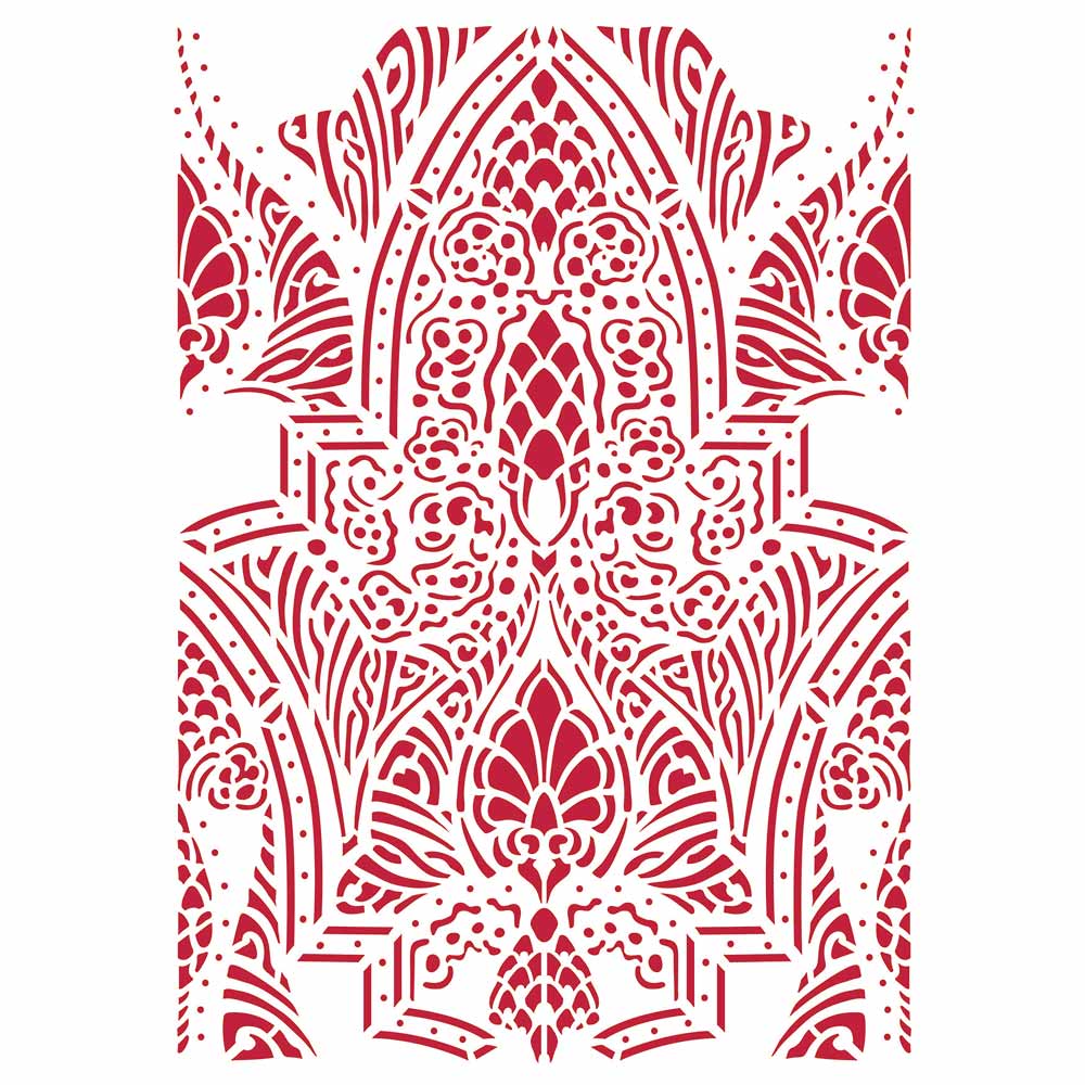 Stamperia 21 x 29.7 cm G Stencil Romantic Horses Saddle Pattern