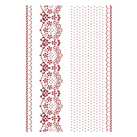 Stamperia 21 x 29.7 cm G Stencil Provence Borders