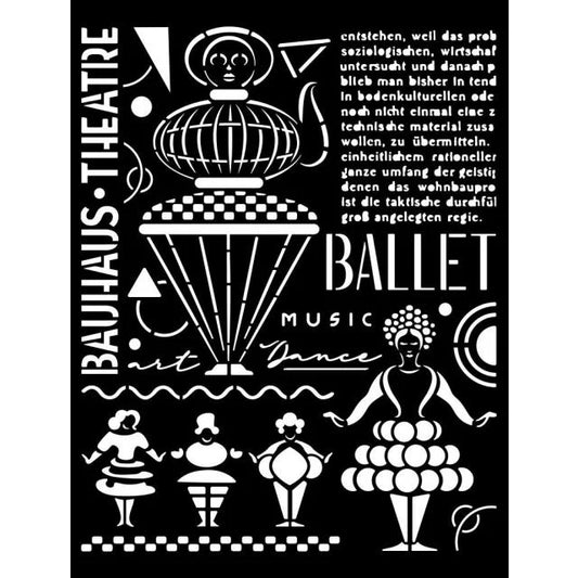 Stamperia 20 x 25cm Thick Stencil Bauhaus Theatre