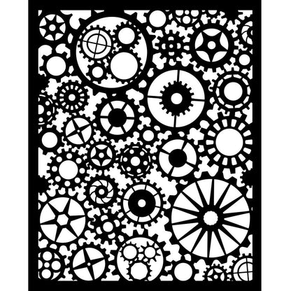 Stamperia Voyages Fantastiques Thick Stencil 20x25cm Gears Pattern